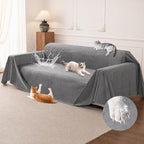 LOllON Velvet Couch Cover for Cats Dogs Kids by Loiion