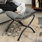 15" Folding Ottoman, Foldable Footrest Stool, Portable Small Foot Stool - Image 9