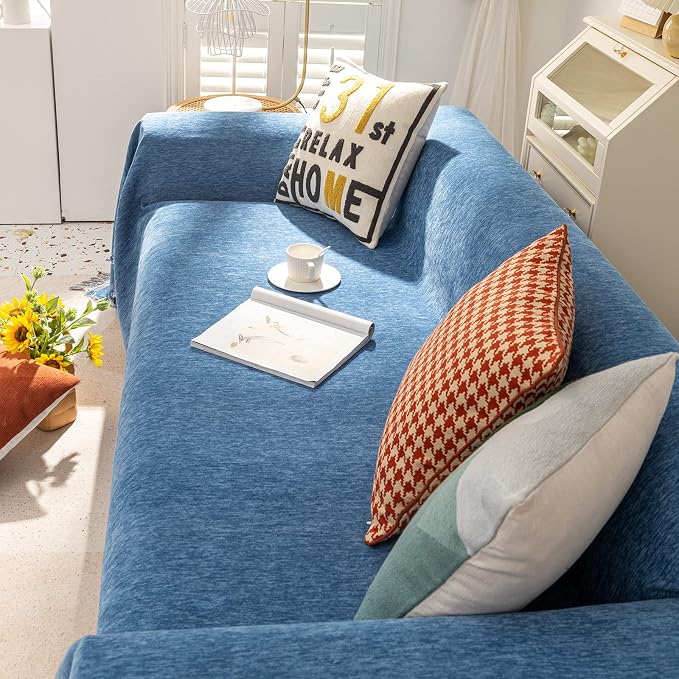 VClife Modern Blue Couch Cover for Dog, Washable Sofa Cover - Image 6