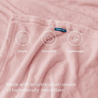 Bedsure GentleSoft Pink Fleece Blankets Queen Size - Image 4