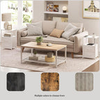 TUTOTAK End Table with Charging Station, Side Table with 2 USB Ports and Outlets - Image 6