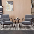Beige Midcentury Modern Accent Chair - Image 8