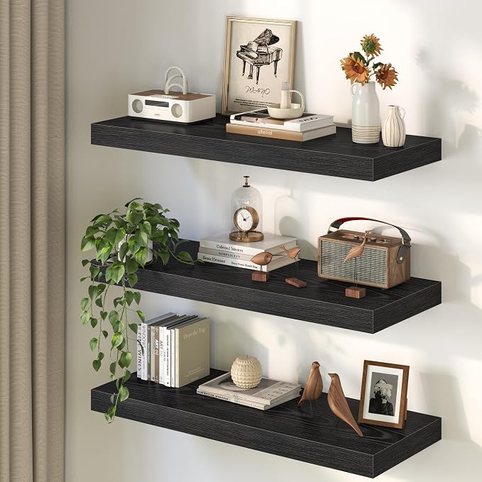 Fun Memories 72 Inch Floating Shelves, 12 Inch Deep Wall Shelf - Image 8