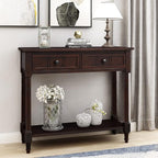 Merax Wood Sofa Table Console Table, Entryway Table Traditional Design - Image 3