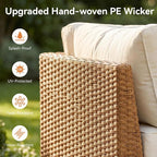 Aoxun 8-Piece Patio Furniture Set, Wicker Outdoor Furniture - Image 8
