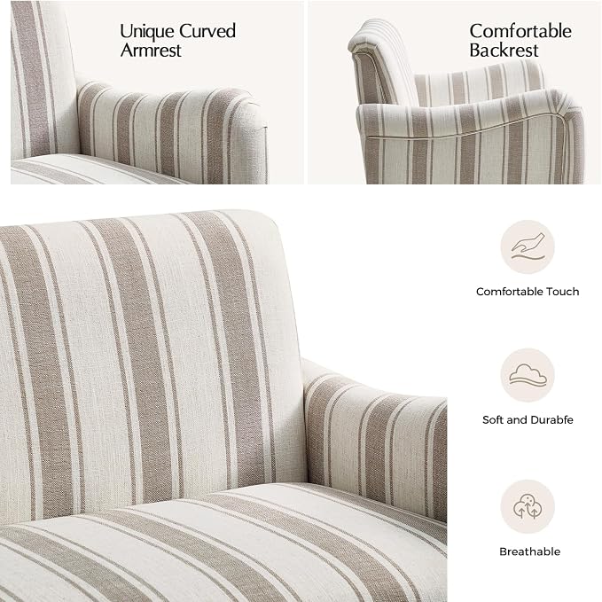 EcoHarbor Living 50.5" Mid-Century Modern Couch, Upholstered Sofa - Image 5