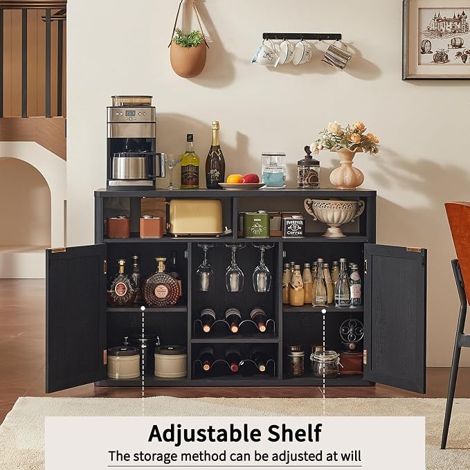 Lerliuo Rattan Wine Cabinet - Image 4