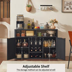 Lerliuo Rattan Wine Cabinet - Image 4