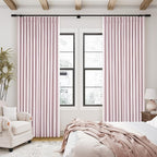 Light Pink 100% Black Out Pinch Pleat Linen 108 Inch Curtains | Black Out by Twodrapes