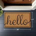 Barnyard Designs Natural Coco Coir Non-Slip Doormat | Heavy-Duty Welcome Mat - Image 3