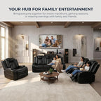 3-Piece Leather Power Recliner Sofa Set - Image 6