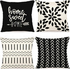 YCOLL Pillow Covers 16x16 Set of 4, Modern Sofa Throw Pillow Cover, Decorative by PillowCoversExpert