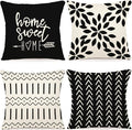 YCOLL Pillow Covers 18x18 Set of 4, Modern Sofa Throw Pillow Cover, Decorative by PillowCoversExpert