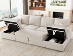 Belffin Modular Sectional Sleeper Sofa Bed - Image 4