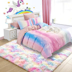 6x9 Large Rainbow Fluffy Soft Area Rug Non-Slip - Image 5
