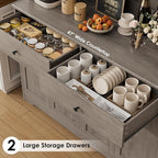 HIFIT 71" LED Kitchen Pantry Cabinet - Image 5