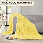 L'AGRATY Chunky Knit Throw Blanket - Image 5