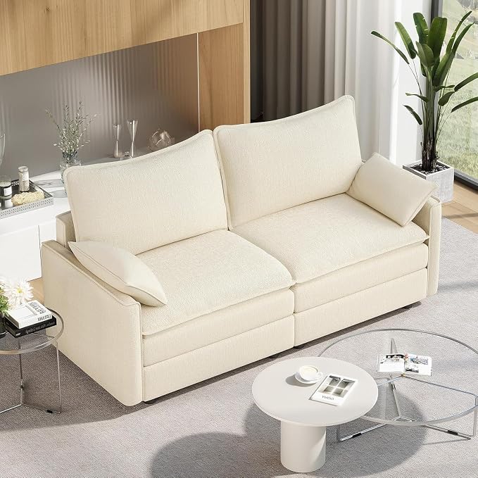 Vesgantti 74" Loveseat Sofa for Living Room, Comfy Cloud Couch Deep Seat by Vesgantti