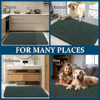 OLANLY Dog Door Mat for Muddy Paws 47x32, Super Absorbent Chenille Mud Mat | - Image 8