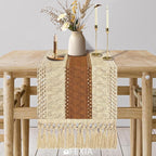 FEXIA Boho Table Runner 72 Inches Long Macrame Summer Decor Coffee Table Cover - Image 6