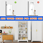GAIOUS 75.2" Tall Metal Storage Cabinet - Image 7