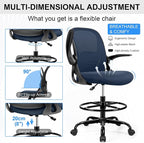 Drafting Chair Tall Office Chair - Image 5