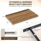 Dreamland 24" Floating Shelves for Wall, Wall-Mounted Shelves for Bedroom - Image 3