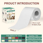 Besezx Linen Fabric Repair Tape, 3x79 Inch Self Adhesive Repair Patches - Image 2