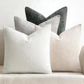 MIULEE Soft Decorative Chenille Pillow Covers Gray 18x18 Pack of 4 | Minimalist by MIULEE