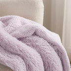Bedsure GentleSoft Fluffy Lavender Purple Throw Blanket, Soft Cozy Fuzzy Plush - Image 3