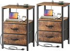 Huuger Nightstands Set of 2, End Tables by Huuger
