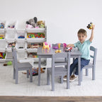 Humble Crew Kids Table and Chair Set, Toddler Activity Table - Image 5