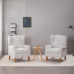 Upholster Accent Armchair & Side Table 2-Piece Set, Chenille Vintage Style - Image 9