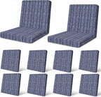 12Pcs Patio Cushion Covers Stretch Outdoor Furniture Protector Slipcovers | by pickyNproud