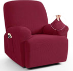TAOCOCO Recliner Cover 4-Pieces, Recliner Stretch Sofa Slipcover, Recliner by TAOCOCO