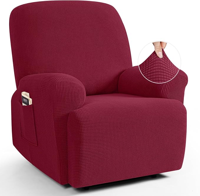 TAOCOCO Recliner Cover 4-Pieces, Recliner Stretch Sofa Slipcover, Recliner by TAOCOCO