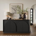WIN2WIN 65" Fluted Sideboard Buffet Cabinet - Image 3
