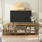Amazer Bamboo TV Stand for 60 65 Inch TV, Entertainment Center - Image 7