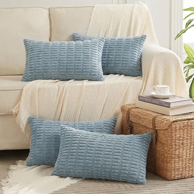 Fancy Homi 4 Packs Decorative Throw Pillow Covers by Fancy+Homi