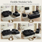 Vamcheer U Shaped Cloud Couch - Image 4