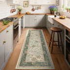 GarveeHome 2x6 Washable Runner Rug Sage Green Non Slip Kitchen Runner | Hallway - Image 7