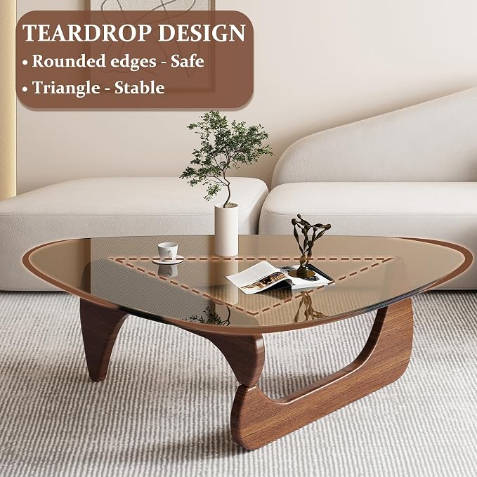 Glass Coffee Table, Triangle Coffee Table - Image 5