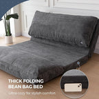 MAXYOYO Folding Sofa Bed, Extra Thick and Long Floor Sofa Convertible Sleeper - Image 9