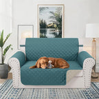 Reversible 45" Small Loveseat Sofa Covers, Friendly Furniture Protector - Image 2