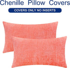 CaliTime Decorative Couch Throw Pillow Covers 26 X 16 Inches Living Coral | - Image 6