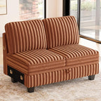 Belffin Corduroy Fabric Loveseat Module by Belffin