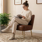 PU Leather Accent Chair Set of 2 - Image 4