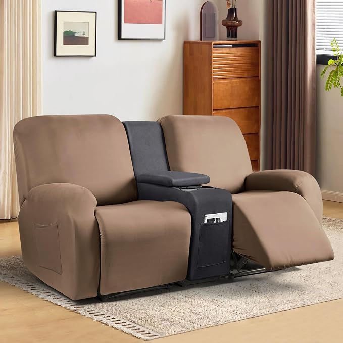 ANARACHON Leather Look Recliner Console Cover - Image 2