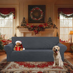 Stretch Oversized Couch Covers for Sofa Slipcover, Charcoal | 1-Piece Washable - Image 2