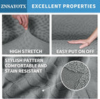 ZNSAYOTX 1 Piece Stretch Loveseat Covers - Image 3